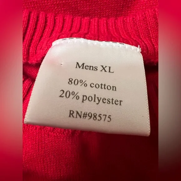 Kahlúa Holiday "Ugly" Sweater logo bottle glasses festive red white XL LIKE NEW - Picture 10 of 11